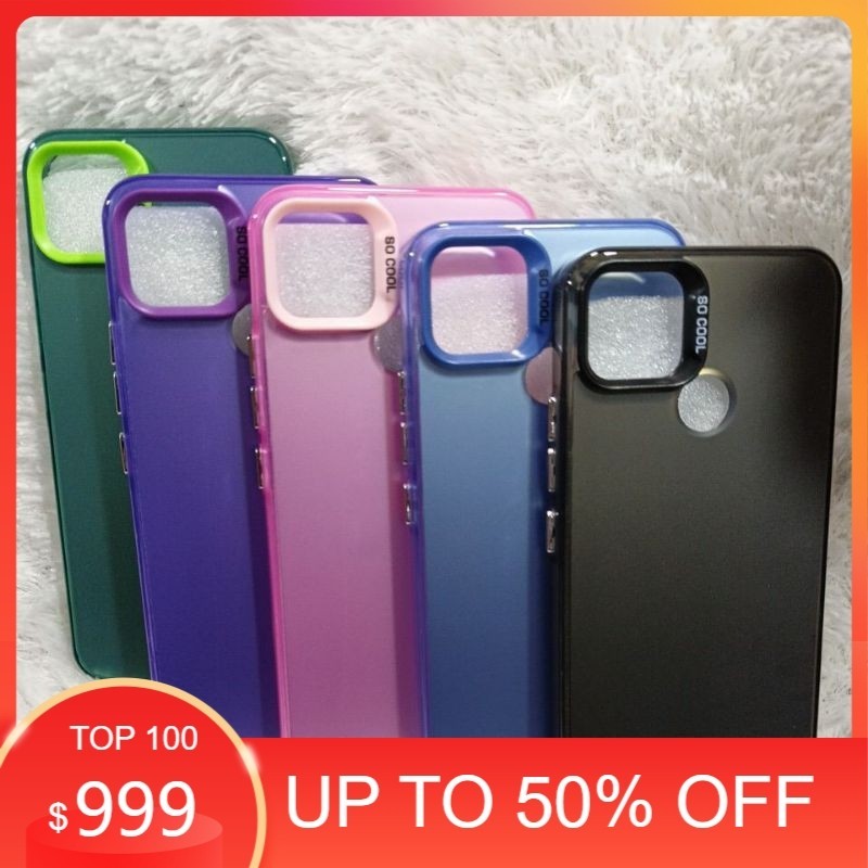 SoftCase Casing Oppo A15/A15S Silikon HYBRID HOLOGRAM TERBARU Pelindung Belakang HP Camera