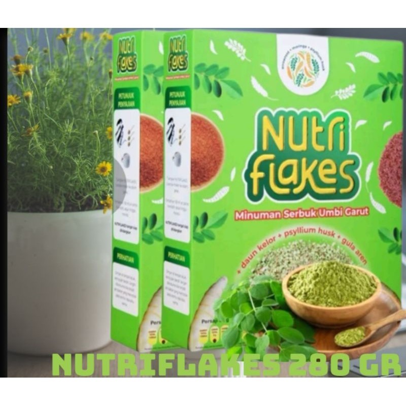 

100% ASLI NUTRIFLAKES SEREAL UMBI GARUT 280gr