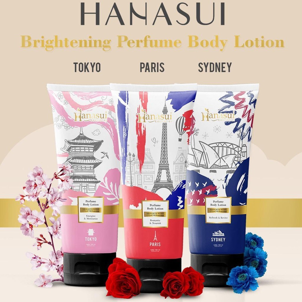 HANASUI Perfume Body Lotion - Body Lotion Wangi Parfum