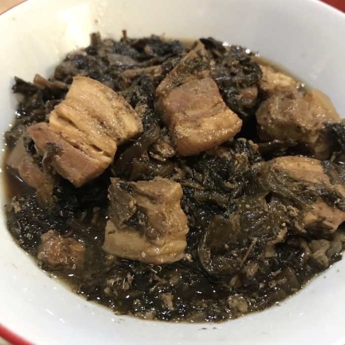 Hamcoi Kon / Ham Choy Kon / Moi Coi Kon / Sayur Sawi Asin Hitam Kering