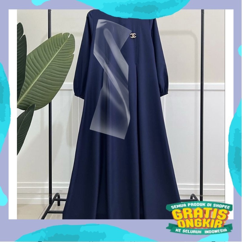 Gamis Polos Katun Toyobo fodu termurah/pink fanta