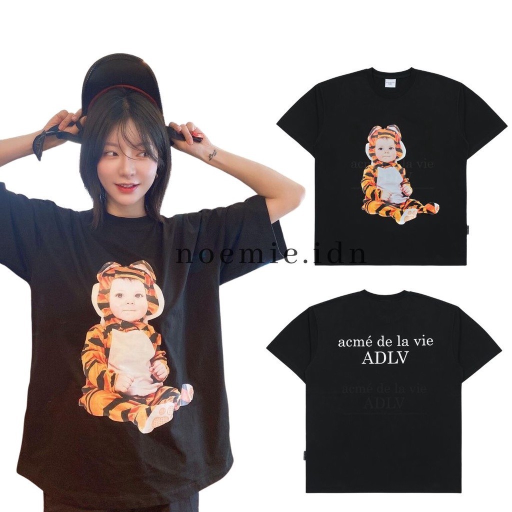 ADLV baby face baby tiger short sleeve t-shirt