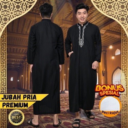 jubah pria gamis pria jubah mewah alfaan bordir jubah hitam jubah putih jubah gamis saudi jubba juba