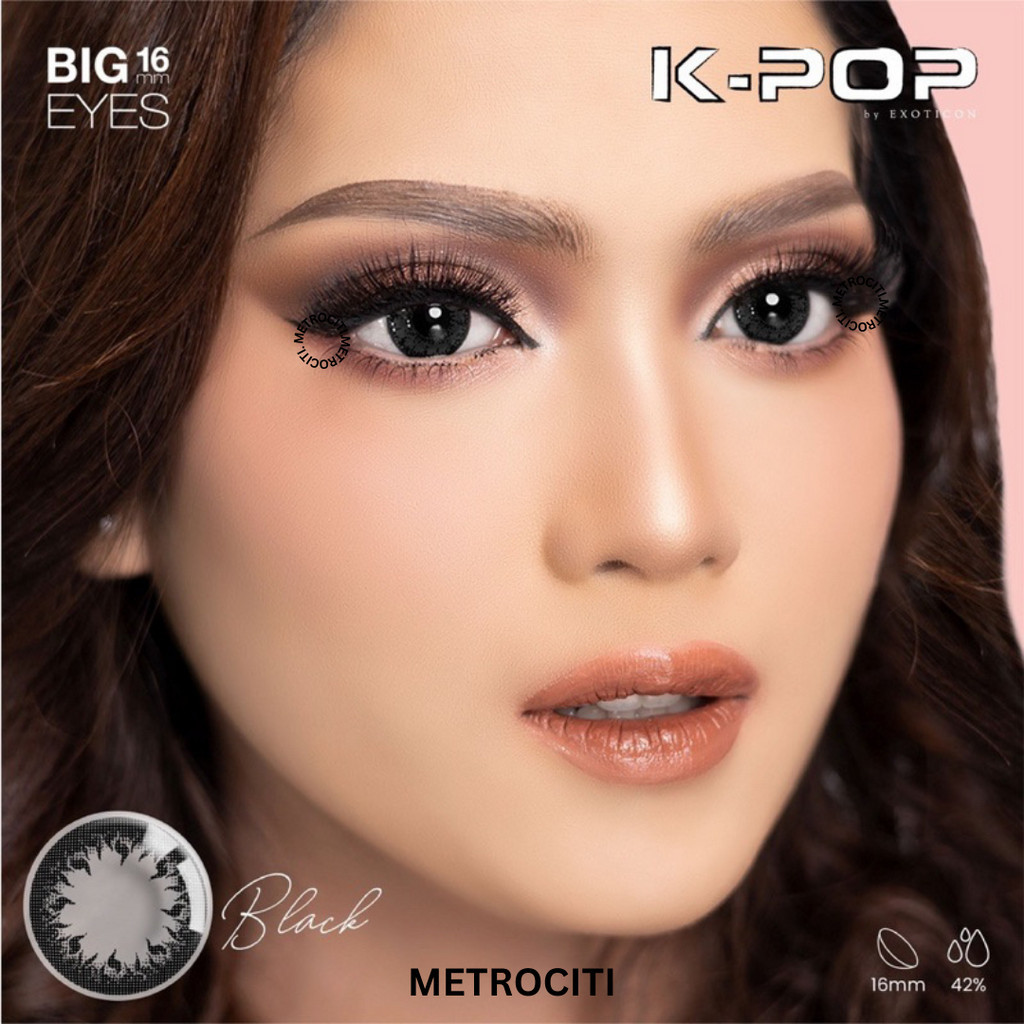 METROCITI Softlens  BESAR  K-POP  16MM  Softlens Normal , Softlens Hitam Minus , Softlens Laris / MC