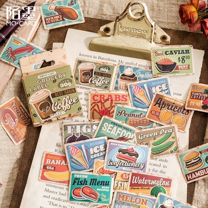 

Sticker Pack Isi 46 Lembar COFFEE RETRO EDITION Stiker Scrapbook DIY Deco