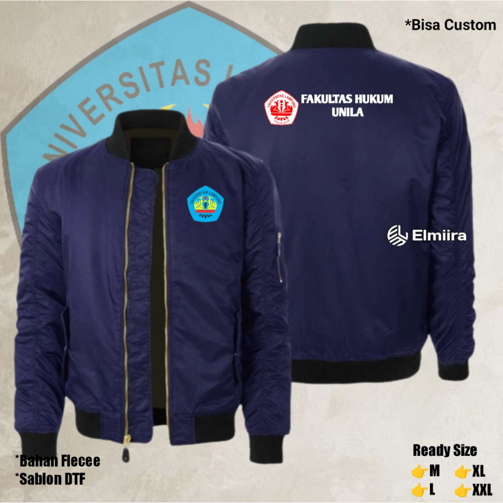 Jaket Universitas Lampung Jaket Bomber Custom