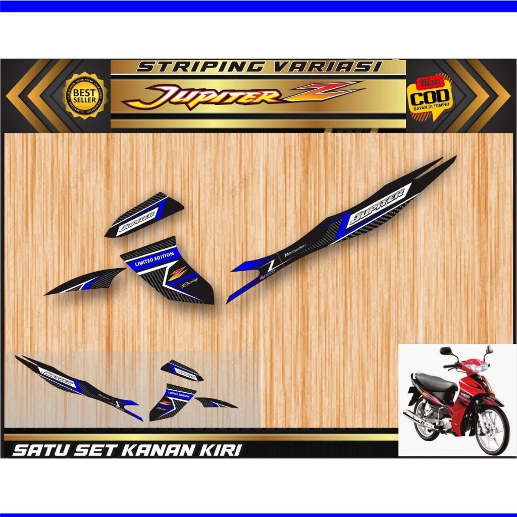 VARIASI/ Striping Jupiter Z 2004 2005 2006 2007 2009 stiker sticker setiker JUPITER Z OLD VARIASI LI