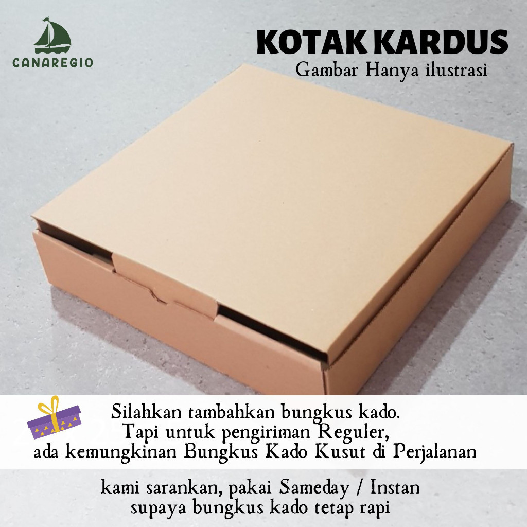 

Tambahan Packing Kardus dan Kertas Kado