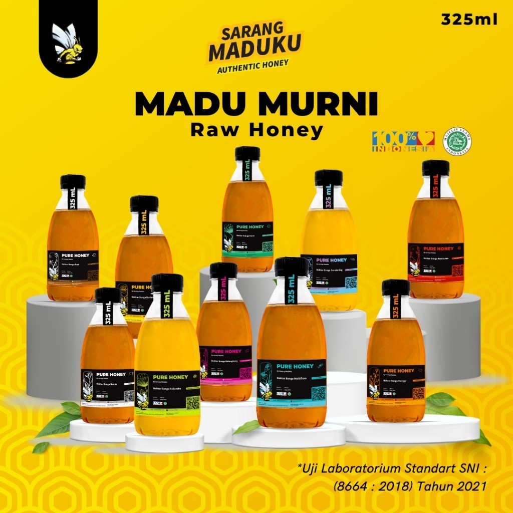 

Sarang Maduku - Madu Murni Asli 100% Raw Honey 325ml Madu Asam Lambung Asma GERD Berat Badan Imun Booster - Semarang