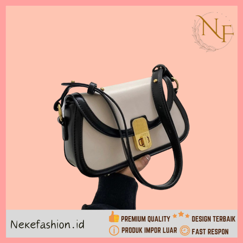 NEKE FASHION Premium Kualitas - Tas Selempang Kulit Wanita Tas Selempang Kulit Cewek Tas Selempang W