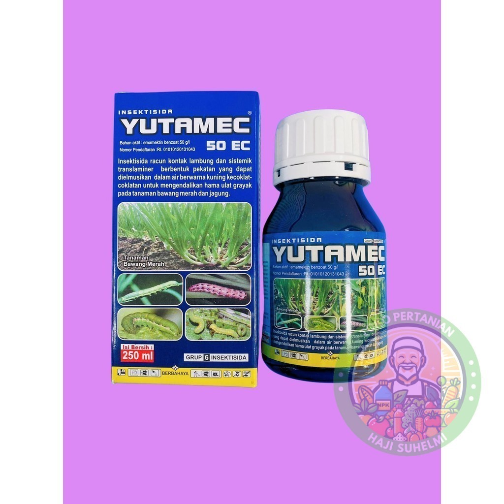 Insektisida emamektin YUTAMEC 50ec isi 250ml dr GEMA AGRO SENTOSA