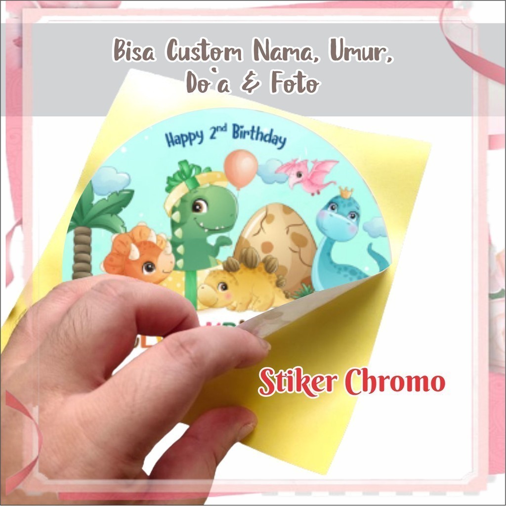 

STIKER Sticker Cromo Bulat Ulang Tahun Birthday Sticker Birthday Gift Print Sticker STIKER