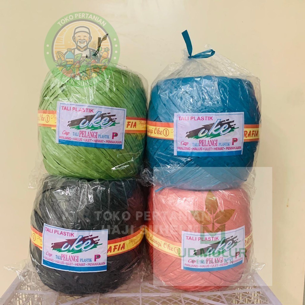 

TALI RAFIA/ TALI PLASTIK OKE CAP TALI PELANGI PLASTIK