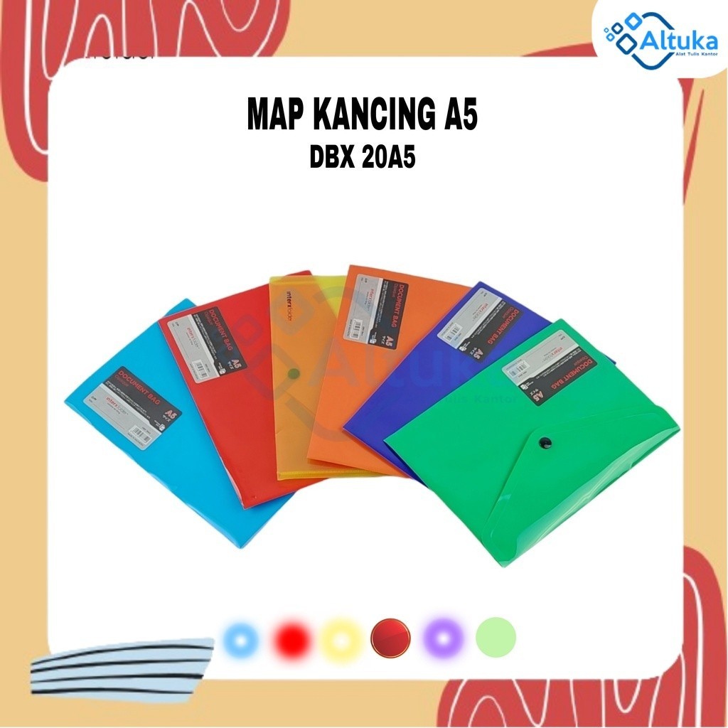 

Map Kancing A5 / Document Bag A5 / Map Folder 6 Warna InterXfolder DBX 20A5