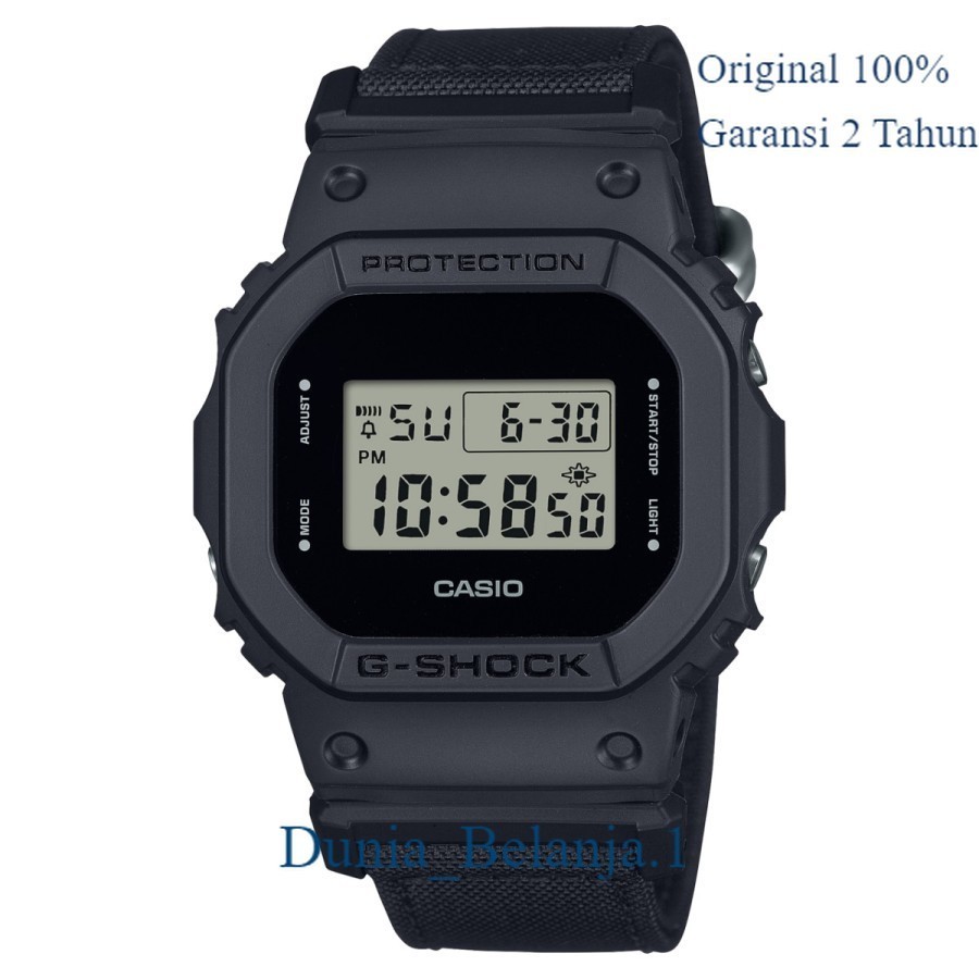 Original 100% Casio G-Shock DW-5600BCE-1DR Jam Tangan Pria Digital Kanvas Gshock Garansi resmi 2th