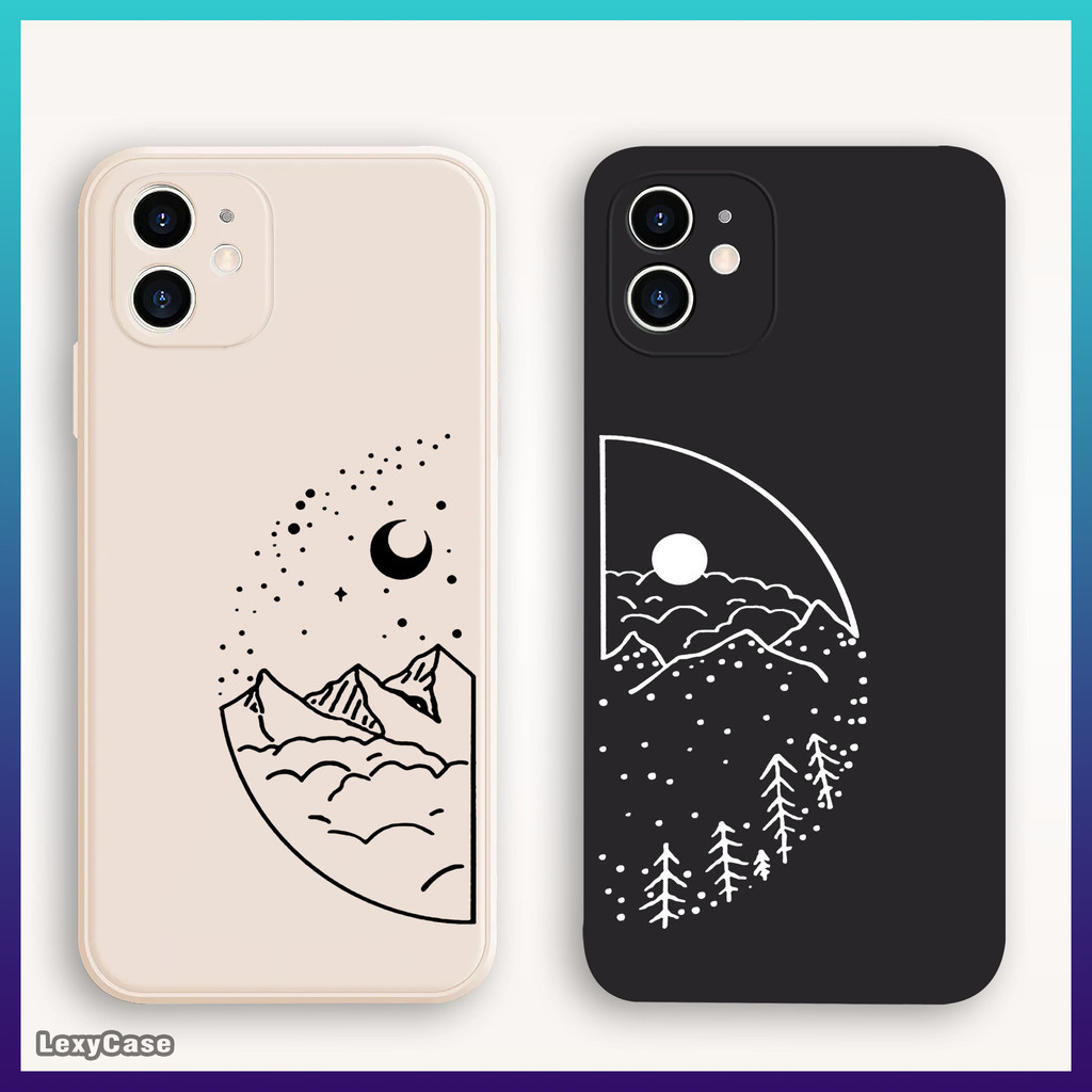 Case Couple Langit SM354 Xiaomi Redmi 12C 9 9A 9C 9T 10 10A 10C Note 12 Casing HP Motif Karakter Ber