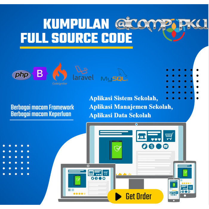 Aplikasi Web Sistem  untuk Sekolah Full Source Code murah meriah