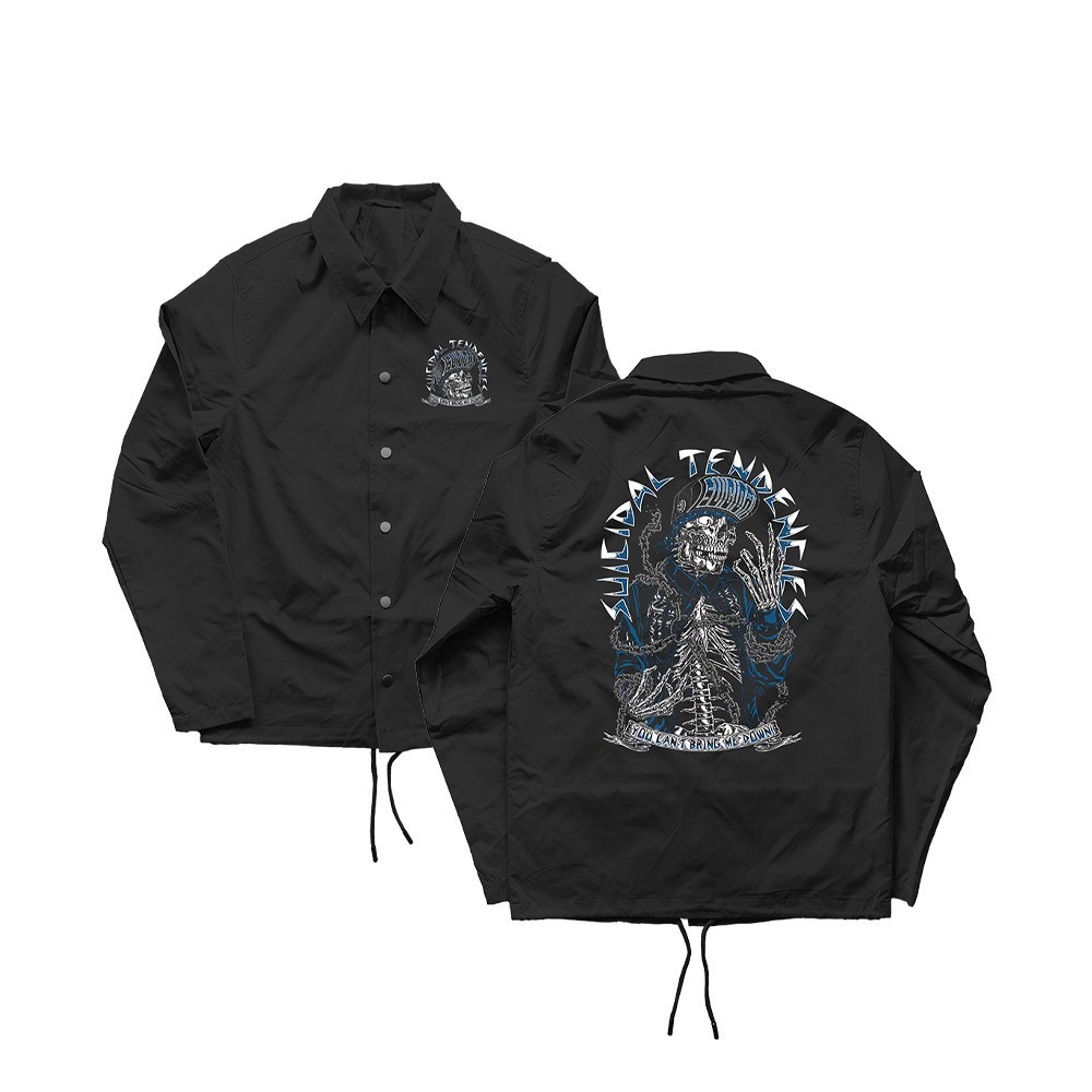 JAKET COACH BAND SUICIDAL TENDENCIES WINDBREAKER JACKET PRIA WANITA PREMIUM HITAM