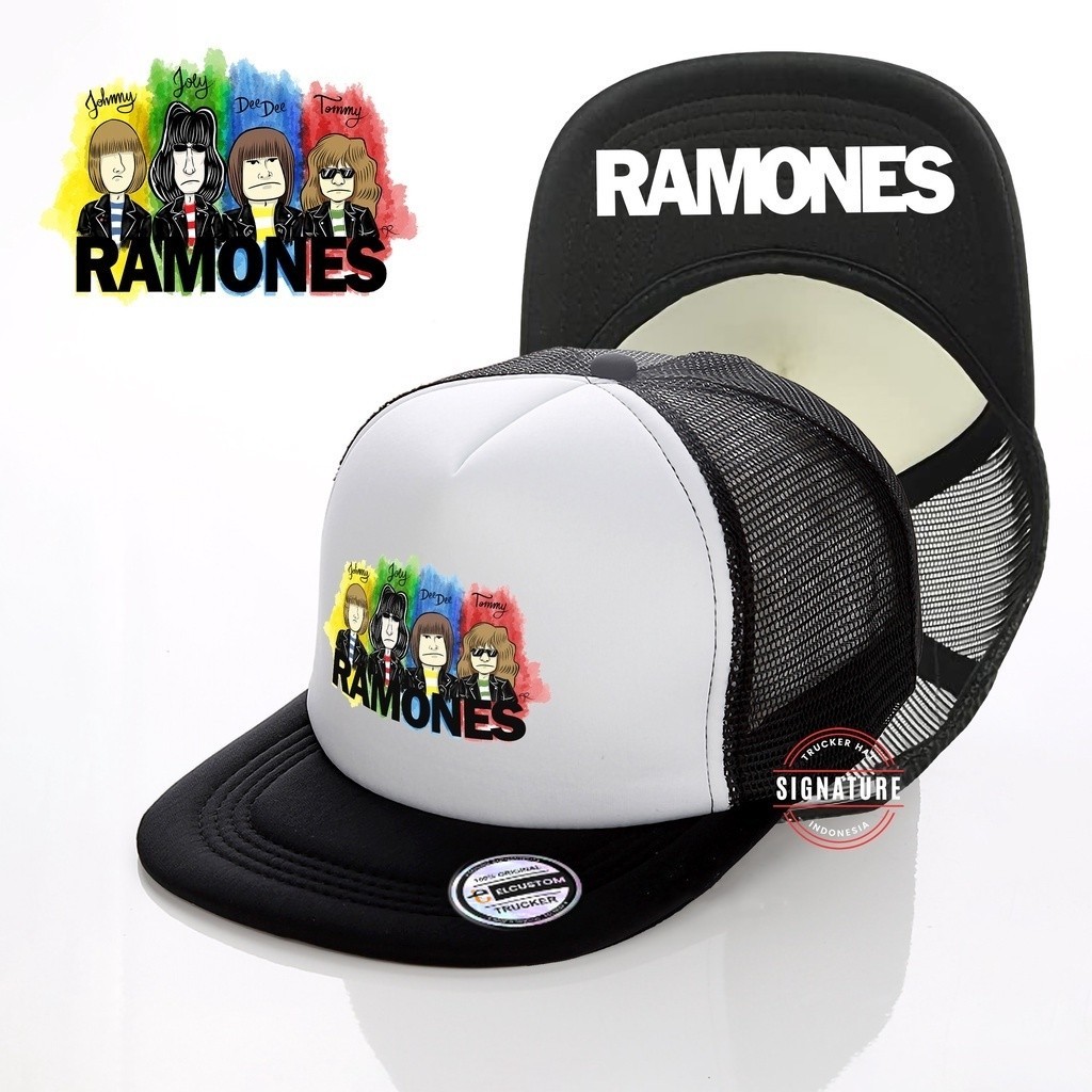 Ramones | Topi Trucker | Snapback | Topi cowo | Topi Jaring | Topi Custom | Signature