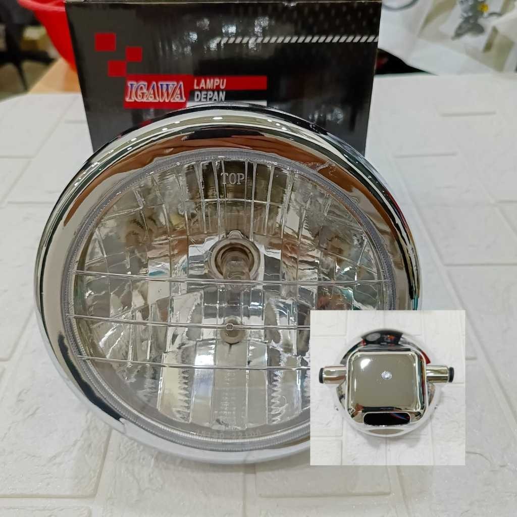 Reflektor Lampu Depan Ninja Bulat IGAWA Lampu Reflektor Depan Ninja Bulat Reflektor headlamp bulat n