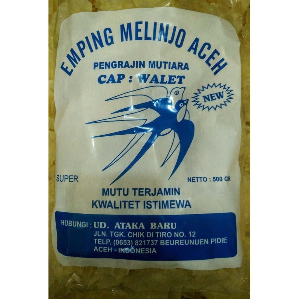 Terbaru Emping Melinjo Aceh cap Walet asli 1kg