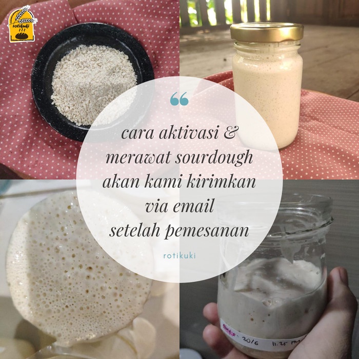 

ACTIVE DRY SOURDOUGH STARTER / RAGI ALAMI KERING / YEAST SOURDOUGH