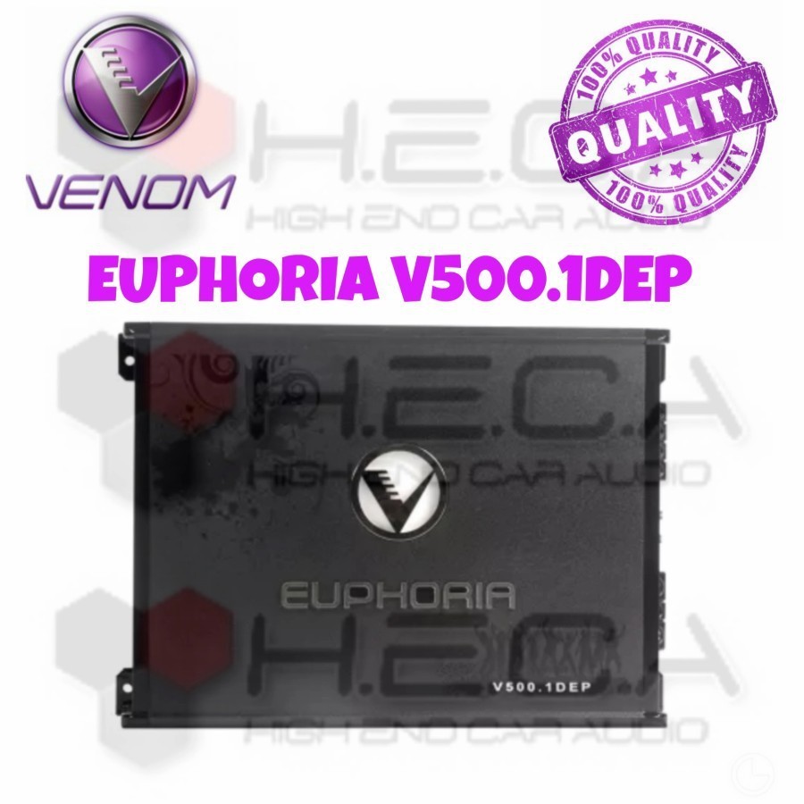 VENOM Euphoria V500.1 DEP Power Monoblock 1Ch Amplifier Mono Block Blok
