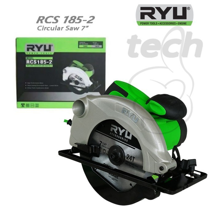 Mesin Gergaji Kayu Circle Circular Saw 7" RYU RCS 185-2
