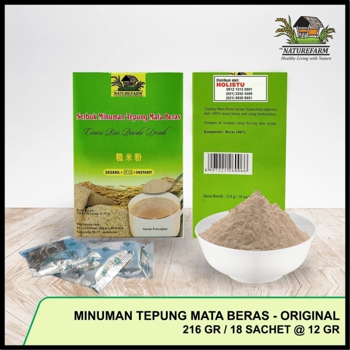 

MINUMAN TEPUNG MATA BERAS NATURE FARMNATUREFARM - 216 GRAM