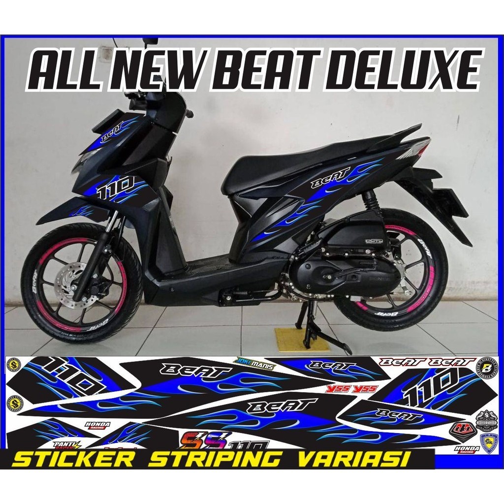 STIKER VARIASI / VARIASI BEAT 2021 STIKER BEAT DELUXE BEAT ISS NEW VARIASI STIKER SIMPLE MOTIF ELEGA