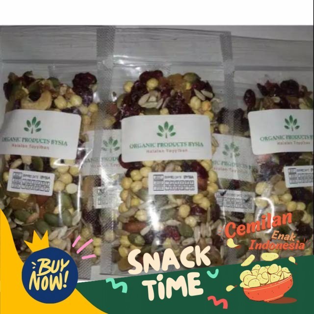 

Special Diskon Roasted Trail Mix 250 gr (Natural Trailmix Nuts & Dried Fruits)