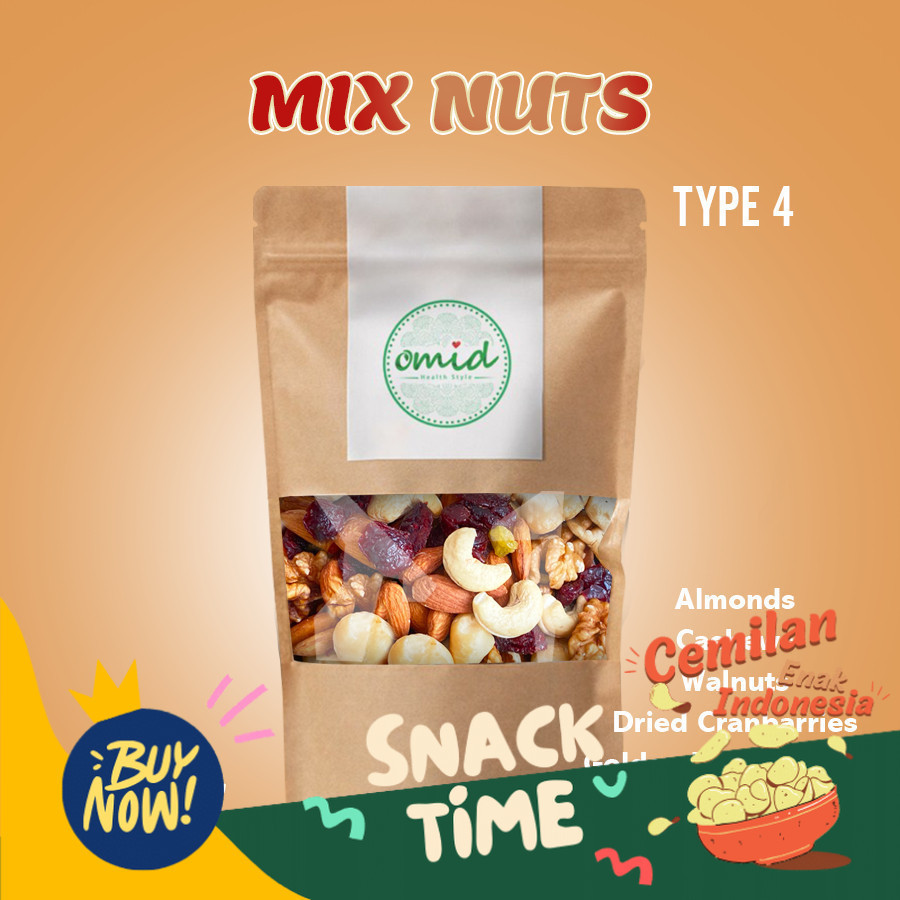 

Special Diskon Mix Nuts Type 4 / Kacang Campur | 300GR