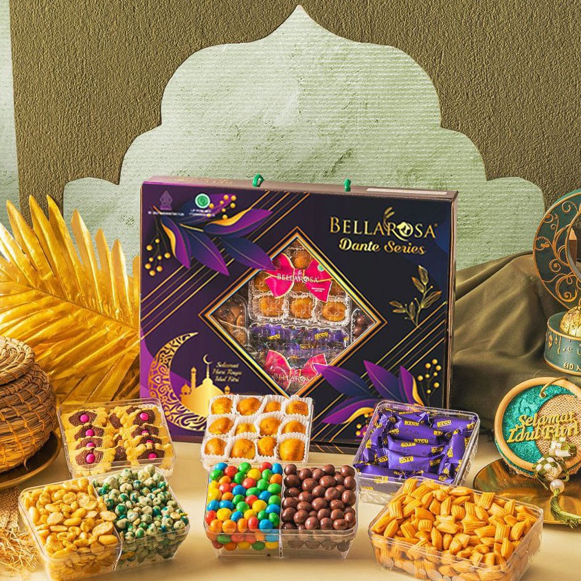 

DISKON GERAIFATIN!! Bellarosa DANTE SERIES Kue Lebaran Parsel 2024