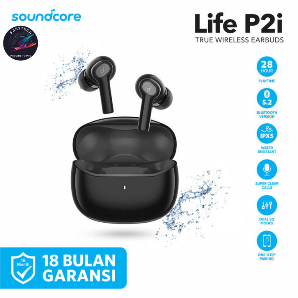 TWS Earbuds Anker Soundcore Life P2i  Garansi RESMI