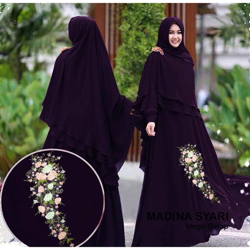 R.A SHOPING - RABA GAMIS TERBARU / GAMIS MADINA SET KHIMAR / gamis / gamis muslim / gamis set / gami