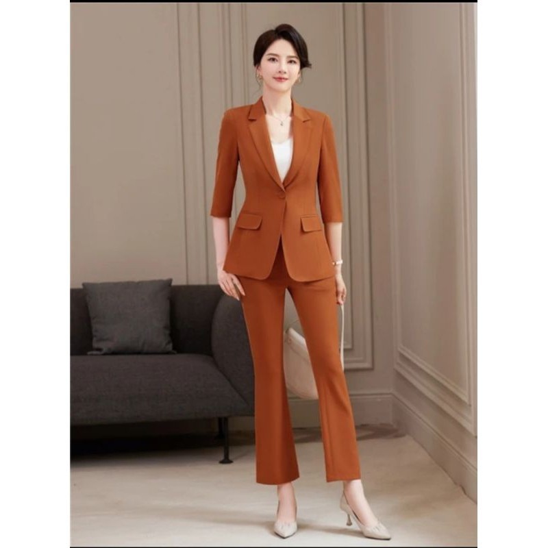 Setelan Wanita Blazer/Setelan Blazer Wanita Korea