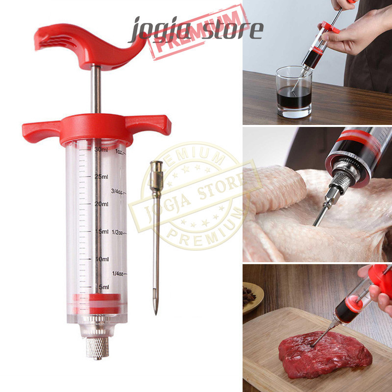 

Injektor Bumbu Marinasi 30ml Alat Suntik Marinade Daging BBQ Sapi Kambing Ayam