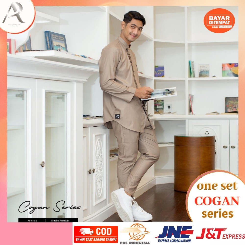 Baju Koko Kurta Dewasa Arrafi One Set COGAN SERIES Aldebaran Arya Saloka Setelan Baju Koko Pria Leng