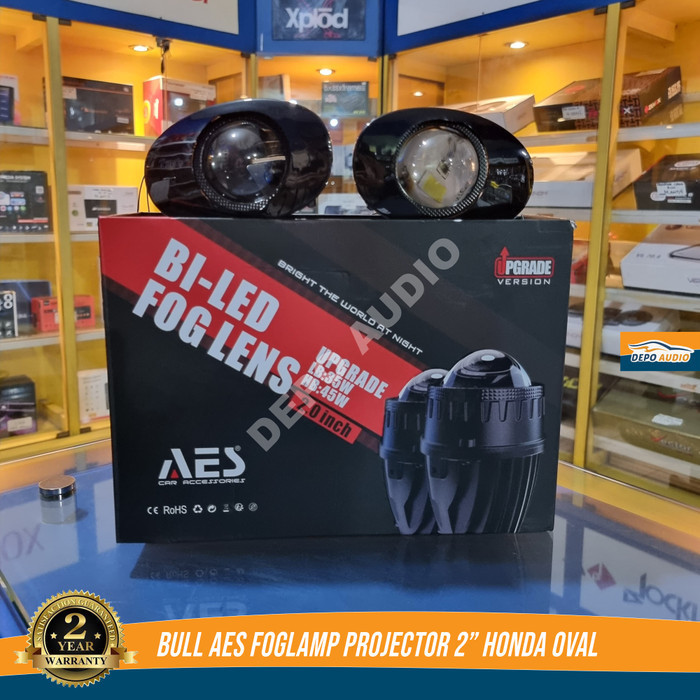 AES FOGLAMP BILED PROJECTOR 2 INCH BRACKET HONDA OVAL