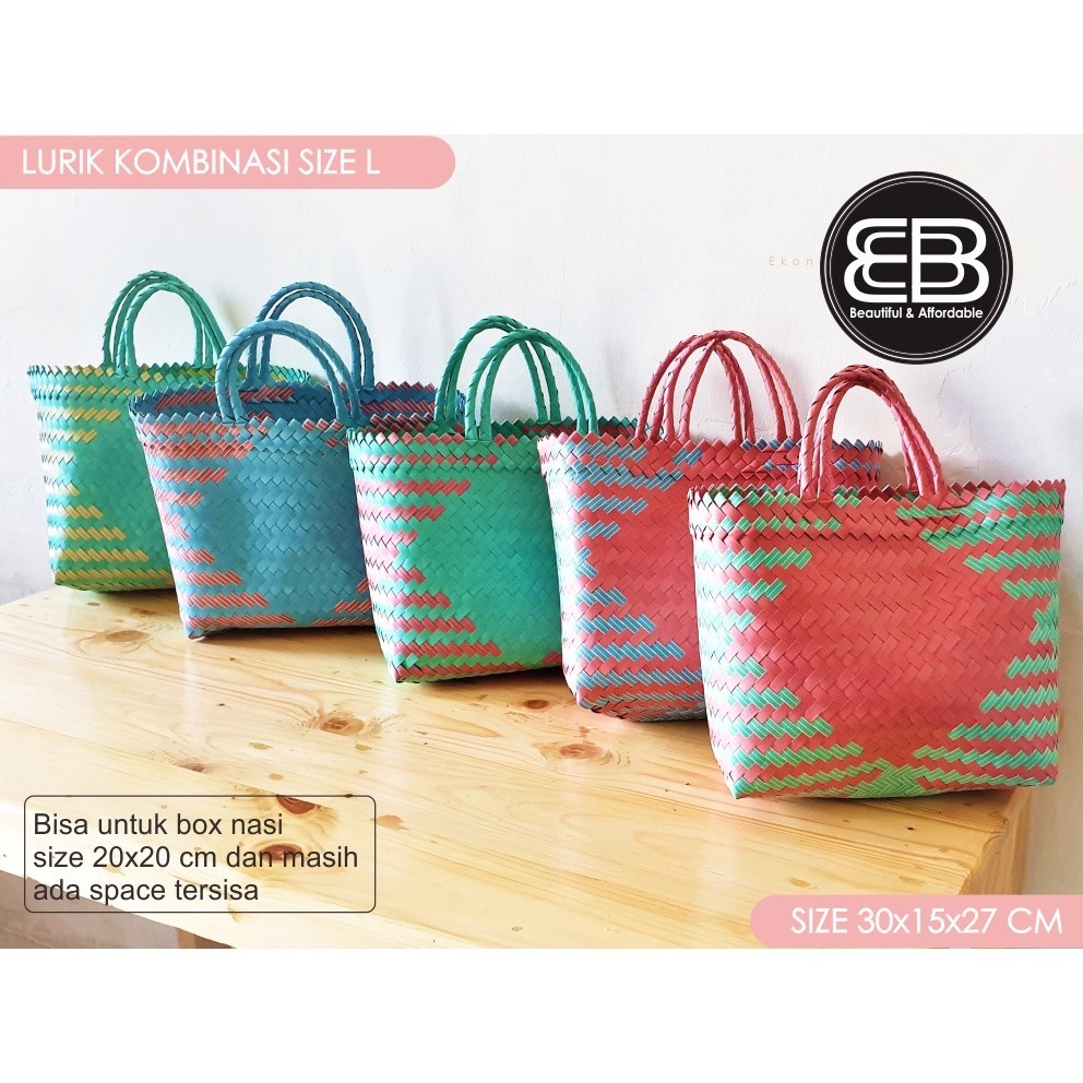 Tas anyaman plastik Jumbo (L)