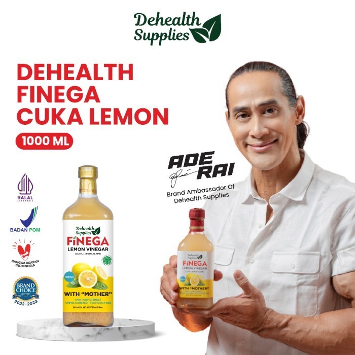 

Finega 1 Liter Vinega Cuka Apel / Nanas / Lemon dari Dehealth Supplies - Vinega Lemon