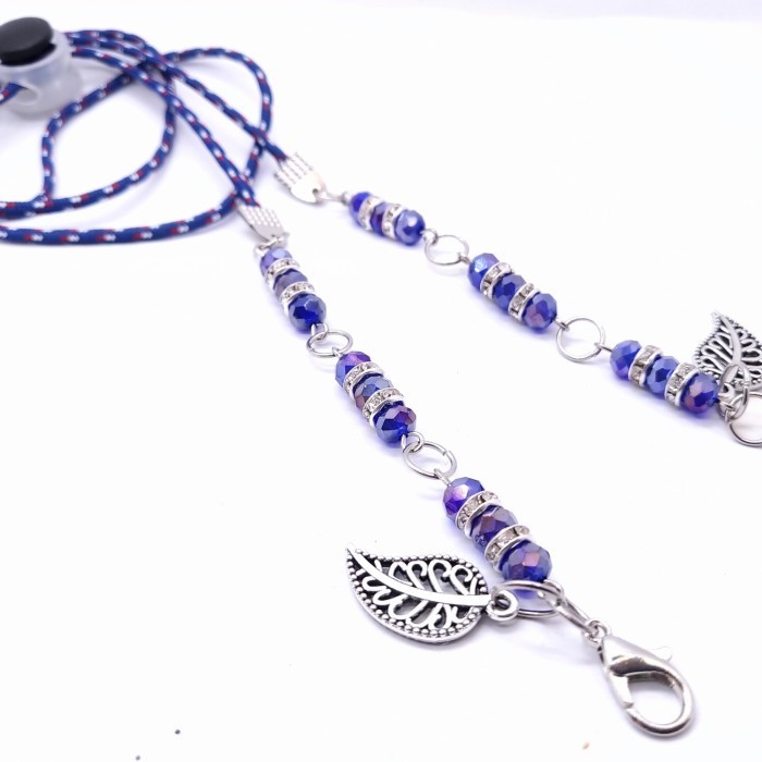 tali masker hijab or non hijab premium tali kalung masker batu kristal