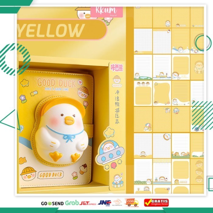 

Paling Murah Buku squishy book daily notebook/ Agenda buku catatan cute diary - Yellow