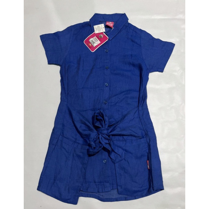 BAJU DRESS POPEYE BLUE OLIVE PITTA ANAK PEREMPUAN