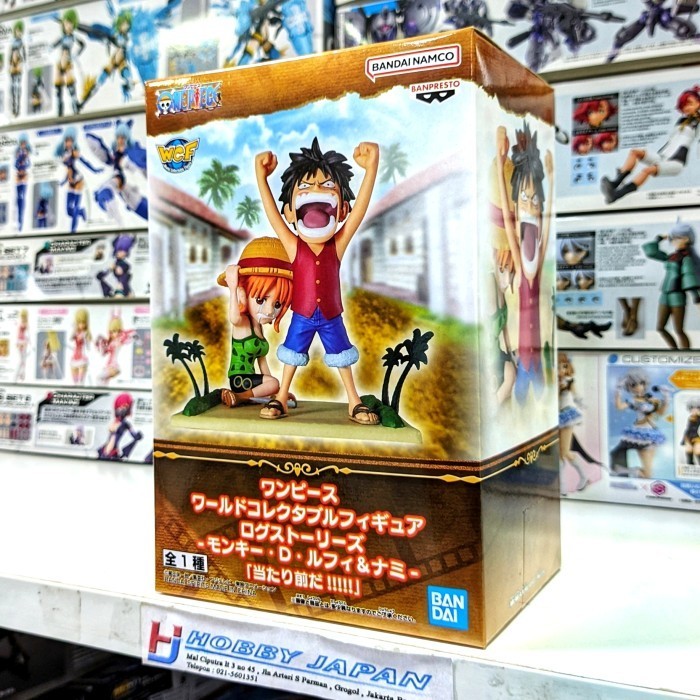 WCF One Piece Log Stories Figure - Luffy & Nami