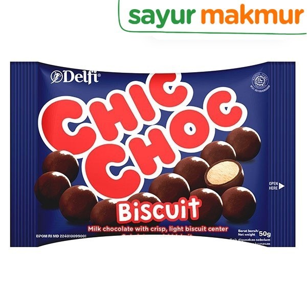 

Delfi Chocolate Chic Choc 40 - 50 gram Sayurmakmur