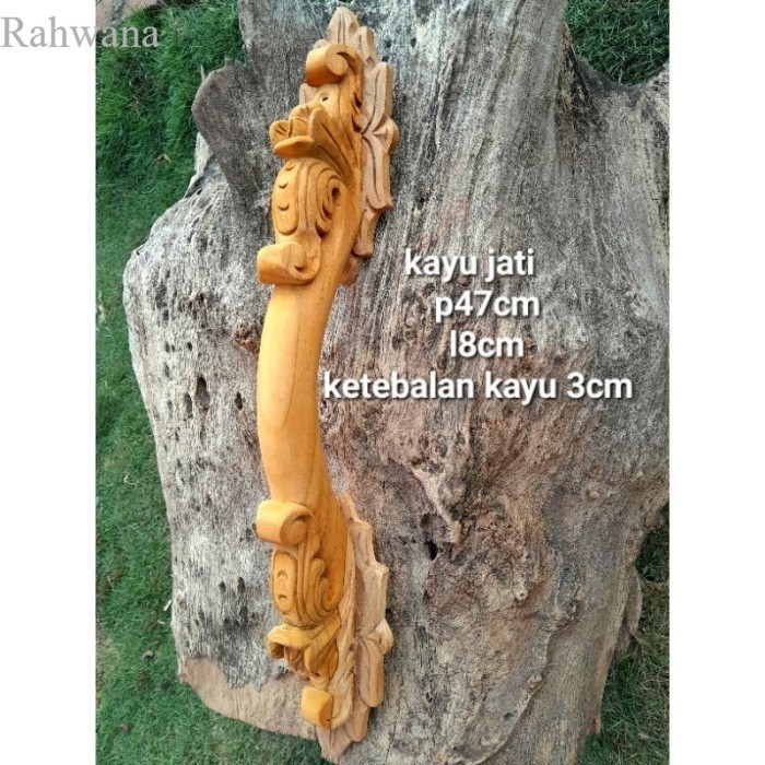 

Handle Pintu Kayu Jati Ukir/Gagang Pintu(Tarikan Pintu Clasik) P47Cm murah