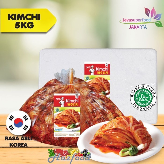 

KIMCHI Sawi Fresh Kimchi Halal Kimchi Korea 5Kg- Makanan Korea