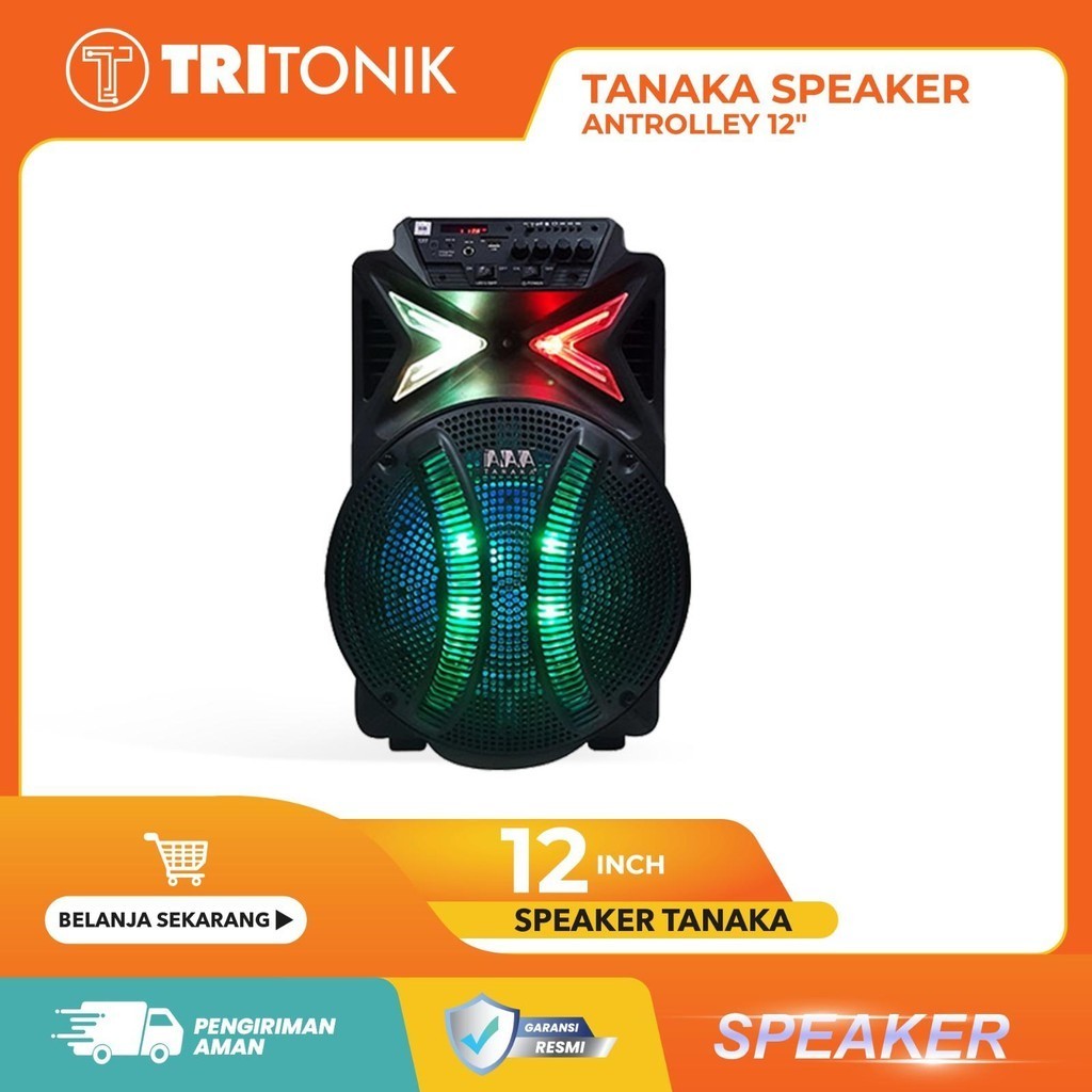 SPEAKER BLUETOOTH PORTABLE TANAKA DIAMOND ANTROLLEY 12,15,18 INCH