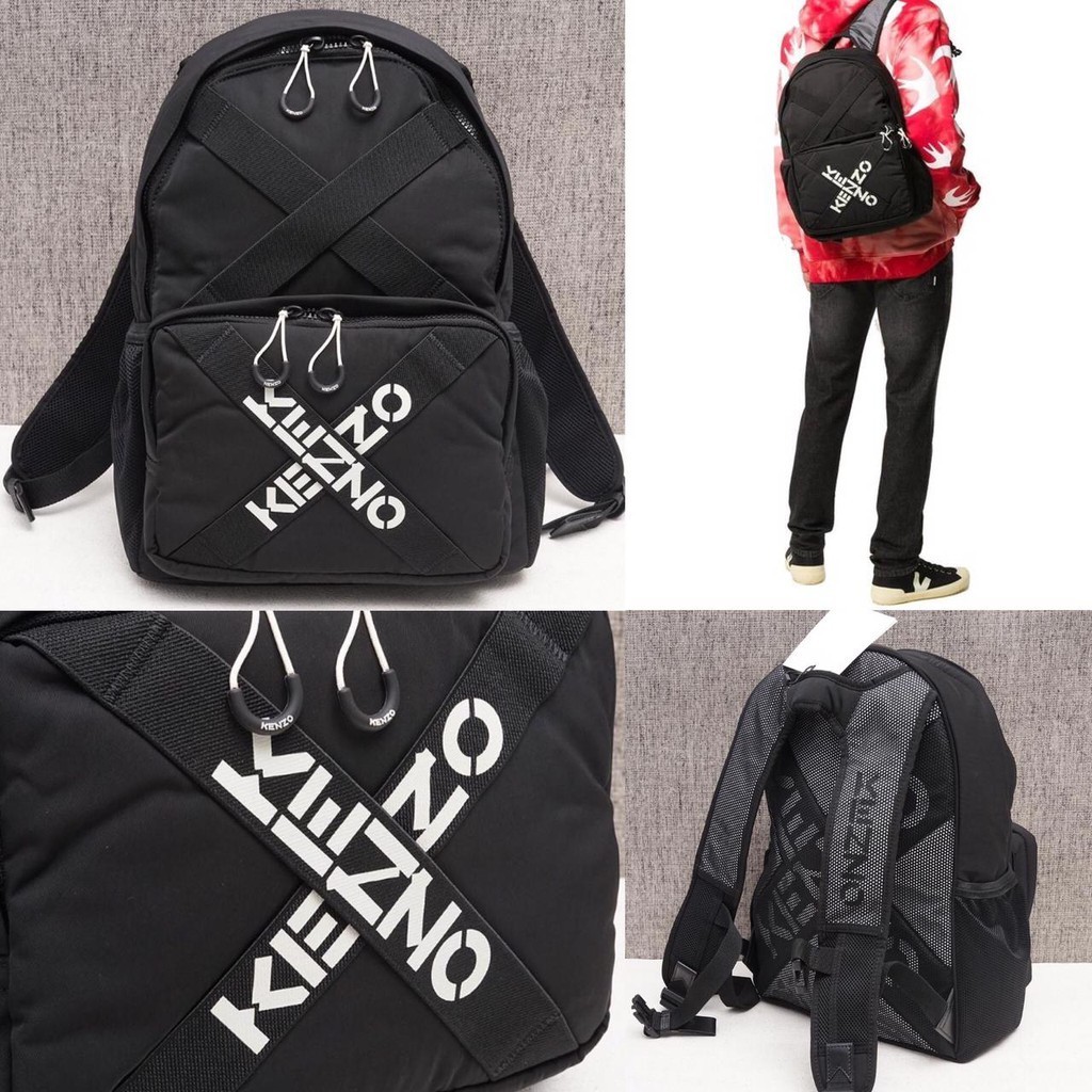 KENZO LARGE CROSSOVER LOGO BACKPACK ORIGINAL